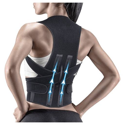 حزام داعم لشد الظهر والبطن والأكتاف موديل YN-B5 - أسود