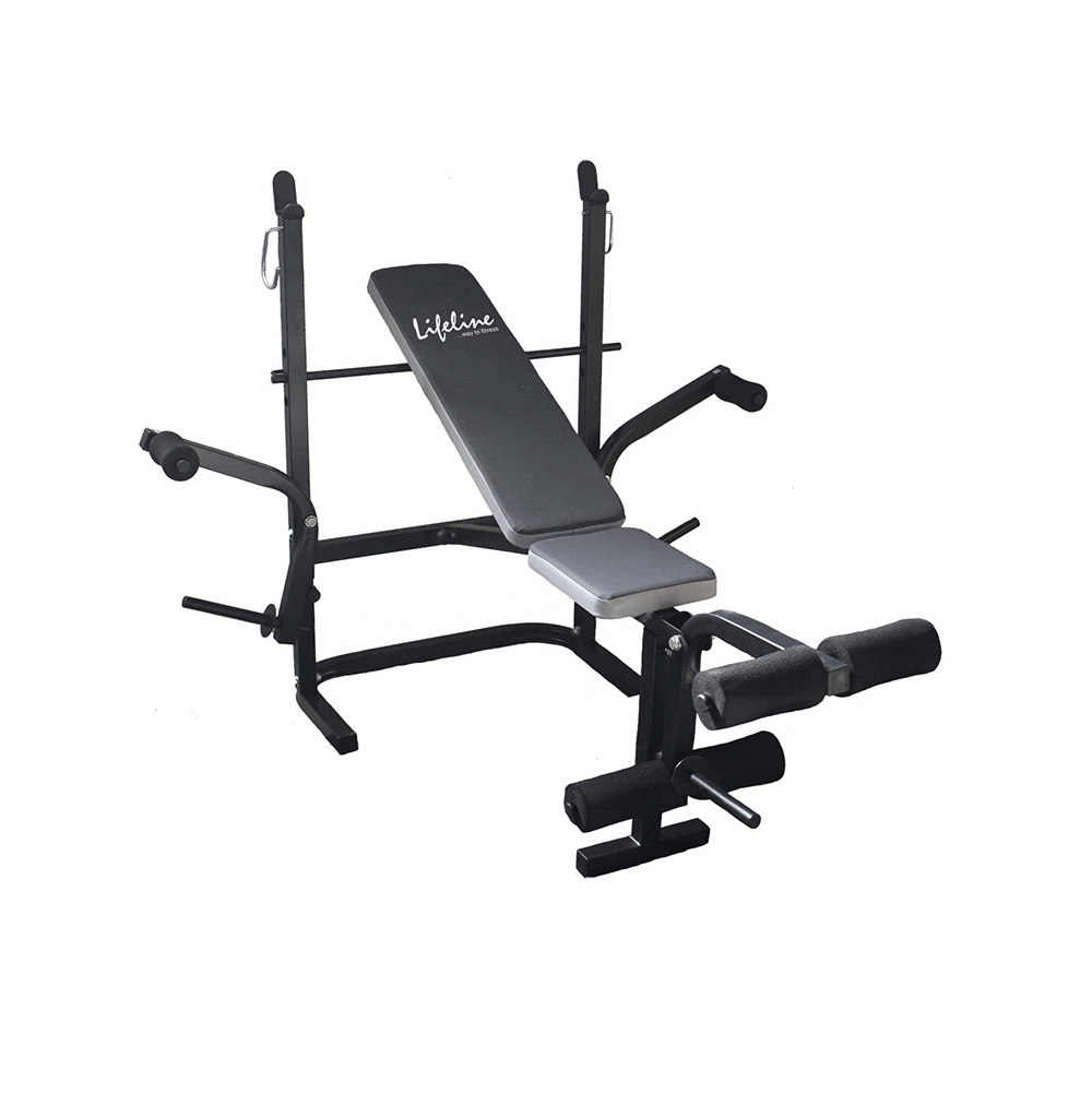 لايف لاين مقعد تمارين اللياقة البدنية متعدد الاستخدامات قابل للتعديل موديل LB-308 - أسود 
