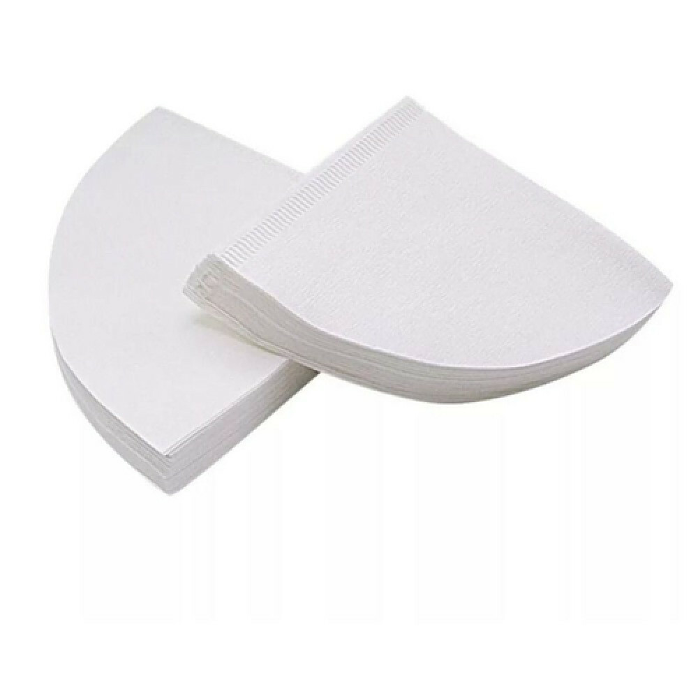 فلتر تقطير ورقي v60 من أوفر سكاي ستور - 100 فلتر - أبيض