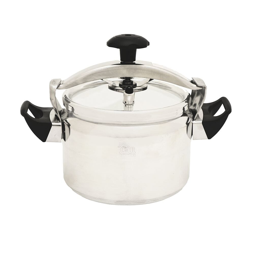 الدار قدر ضغط ألومنيوم عالي الجودة بسعة 4 لتر - فضي      