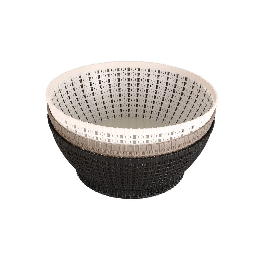 طقم سلات معجنات بلاستيك شبك -3 قطع