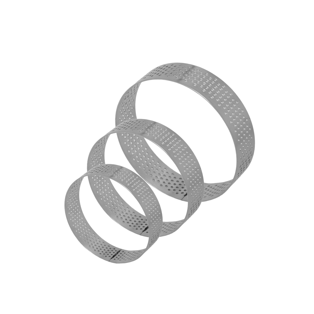حلقات التارت و الفطائر استيل - 3 قطع