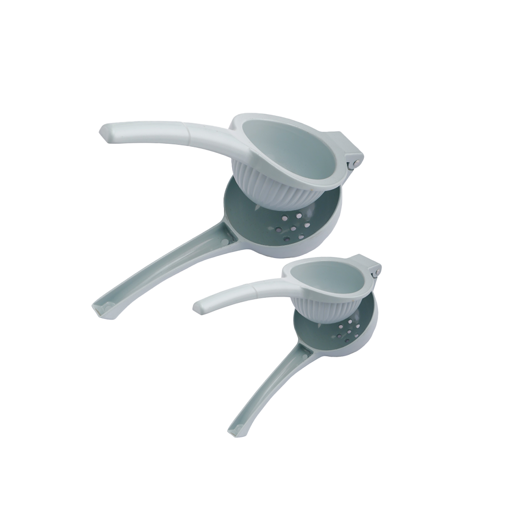 باكج عصارة برتقال يدوي استيل + عصارة ليمون يدوي استيل - فضي