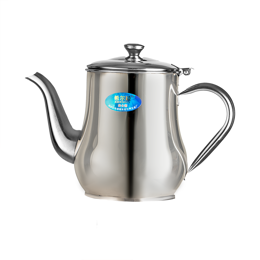 إبريق شاي استيل فضي أبو غطاء - 2 لتر