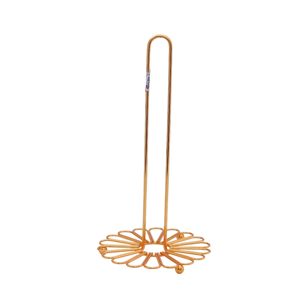 استاند مناديل رول استيل - ذهبي