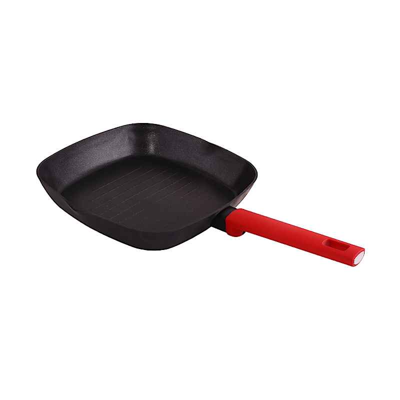 داني هوم مقلاة مربعة بمقبض عازل 26 سم - أسود