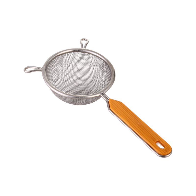 مشن عصير استيل صغير بمقبض بلاستيك - 10 سم