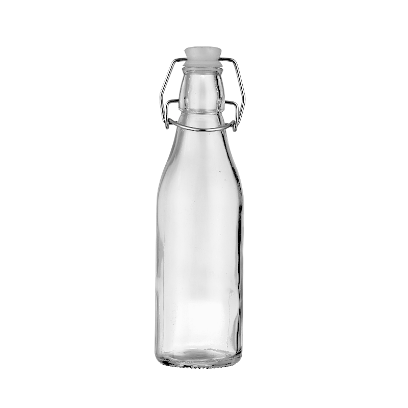 قنينة زجاجية بسدادة سيليكون محكمة الإغلاق - 20 سم