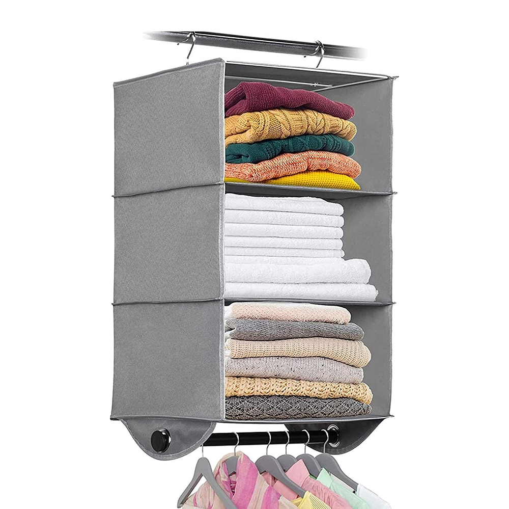 رفوف قماشية معلقة - 3 دور