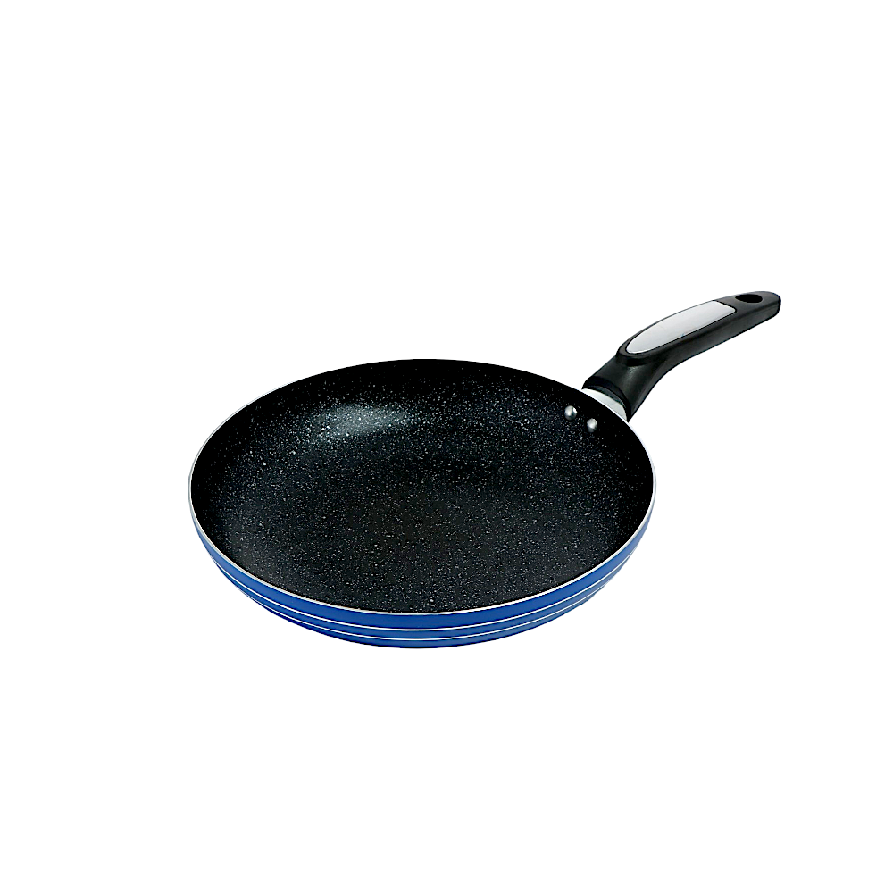 طاوة طبخ من التيفال بمقبض عازل حجم  22 سم - أسود