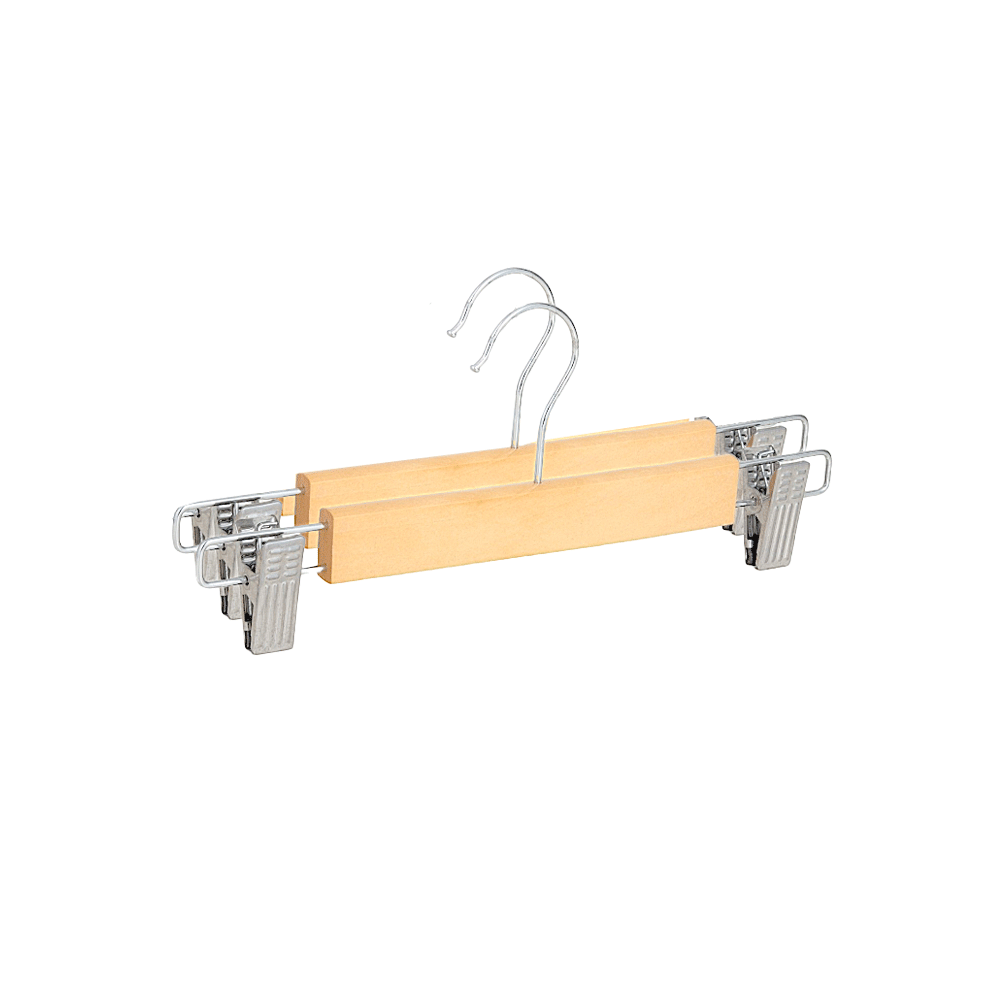 طقم علاقات بنطلونات بمشابك استيل فضي - قطعتين