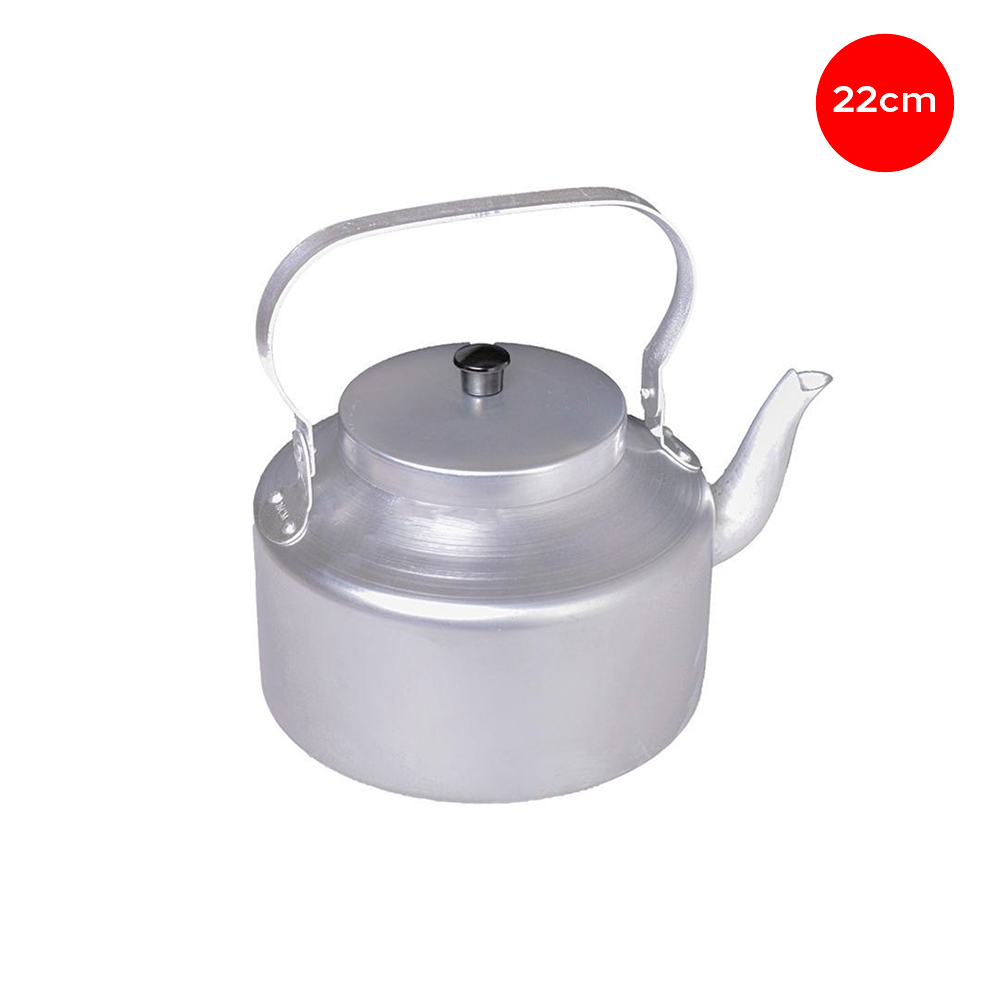 كوفر  إبريق شاي استيل فضي أبو غطاء - 22 سم 