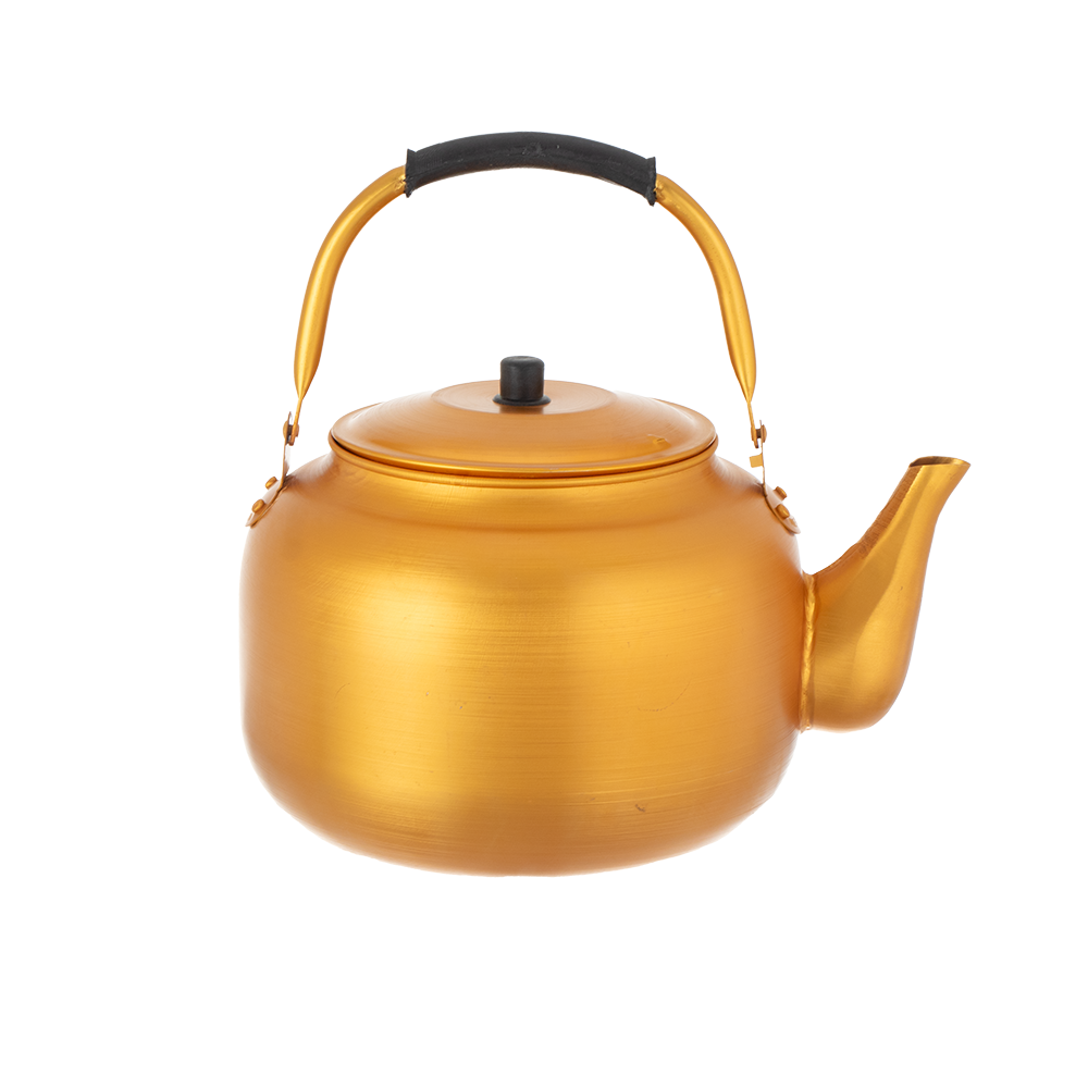 إبريق شاي إستيل ذهبي أبو غطاء - 10 لتر