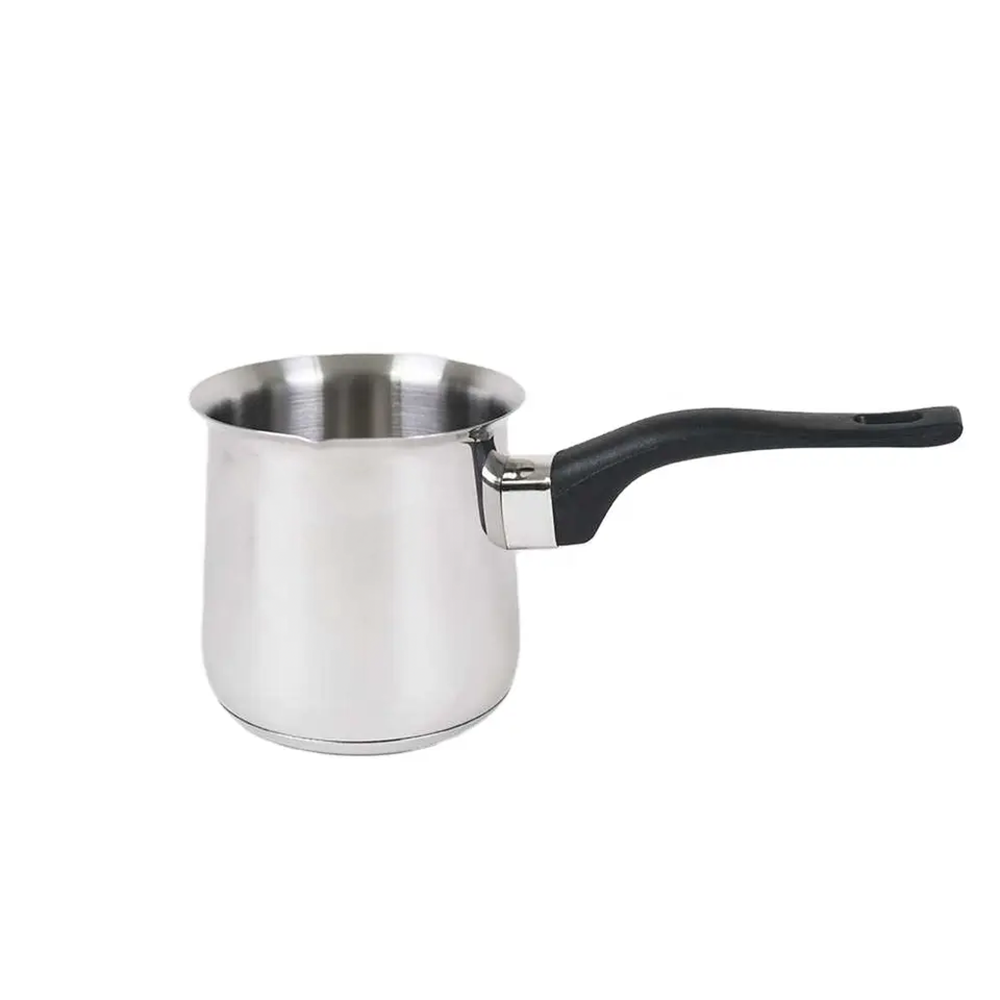 جزوة إستيل استيل فضي بمقبض بلاستيكي عازل -  400 مل 