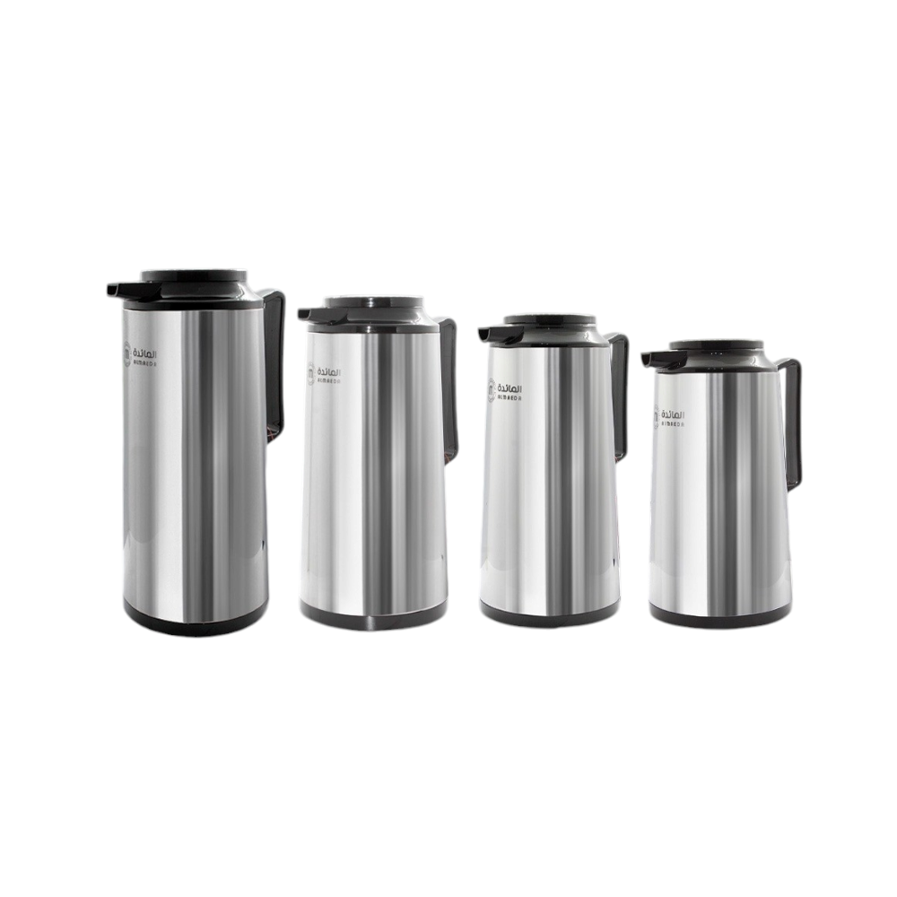 المائدة طقم ثلاجات شاي من الستيل - فضي