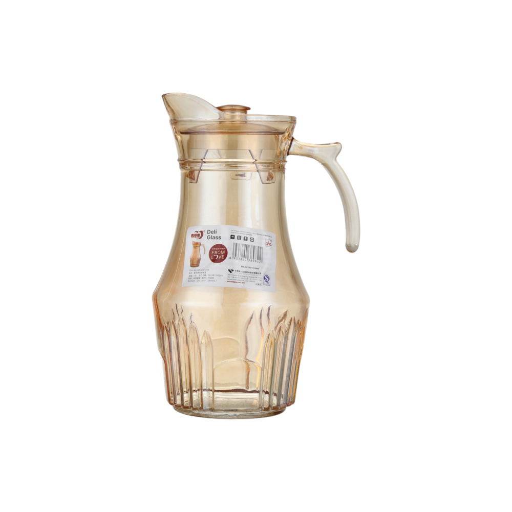 ديلي غلاس جاك زجاجي كهرماني بسعة 1.8 لتر موديل YZH-41A/L1HA - كهرماني