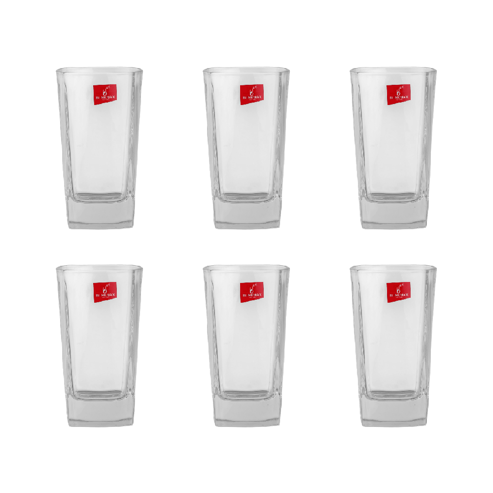 بلينك ماكس طقم أكواب بلورية بسعة 210 مل موديل KTY4012-1 - عدد 6 قطع