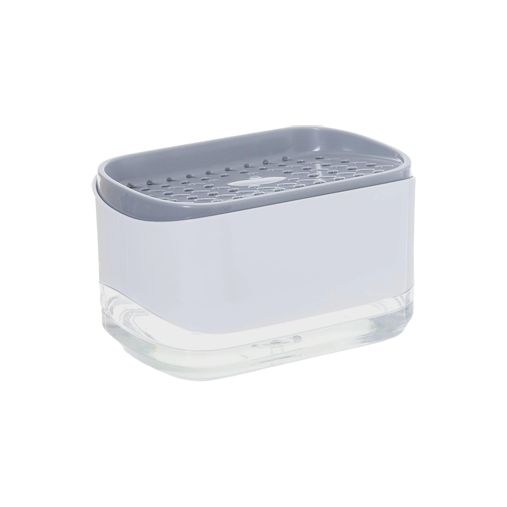 موزع سائل غسيل الأطباق مع حامل إسفنج بسعة 365 مل - متعدد الألوان