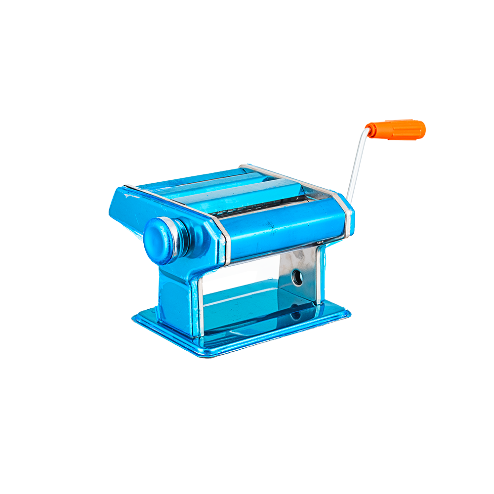 ماكينة صنع وتقطيع المعكرونة من الاستيل قياس 25 سم - أزرق