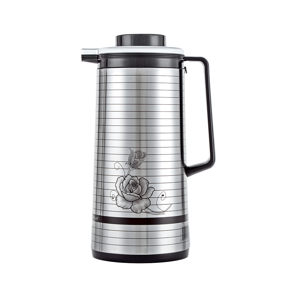 ديير ثلاجة شاي بسعة 1.3 لتر - فضي