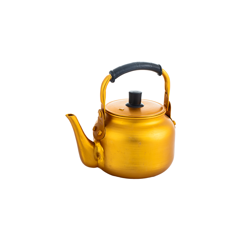 إبريق شاي إستيل ذهبي أبو غطاء - 0.75 لتر 