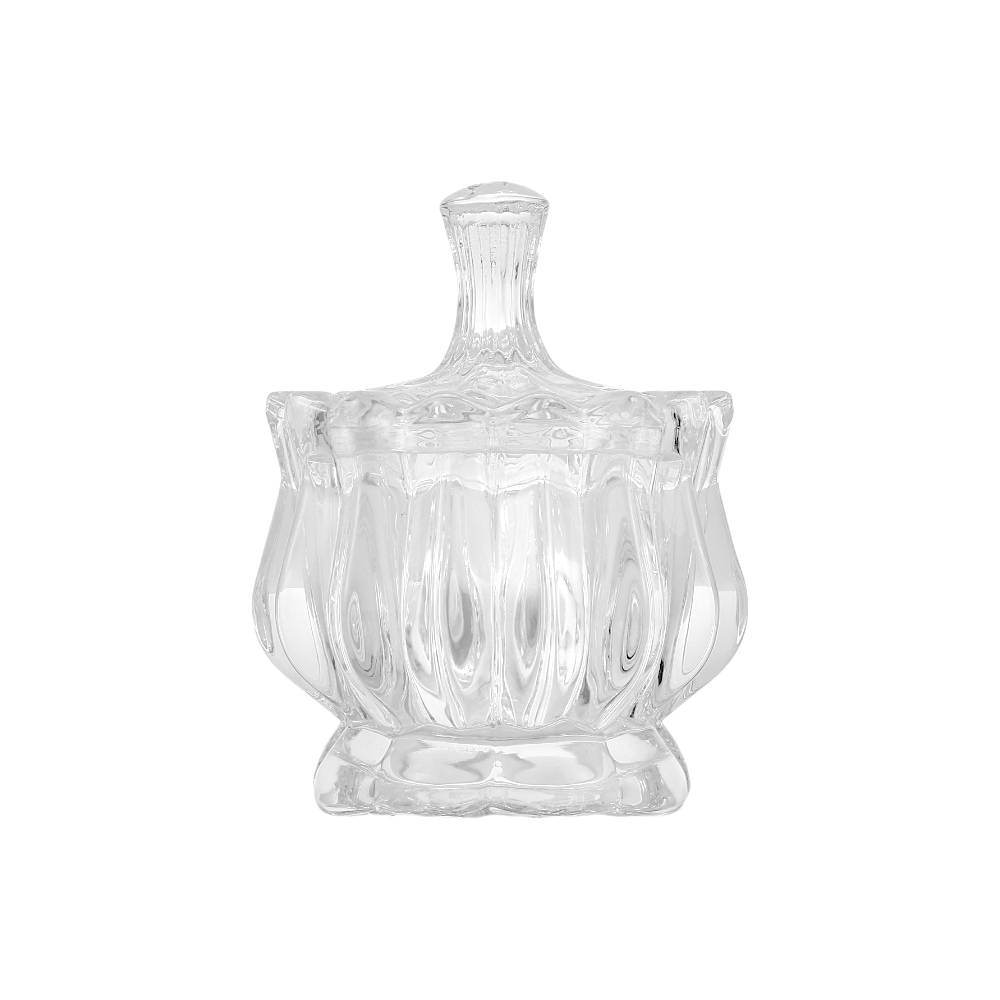 سكرية زجاجية أنيقة - 8 سم