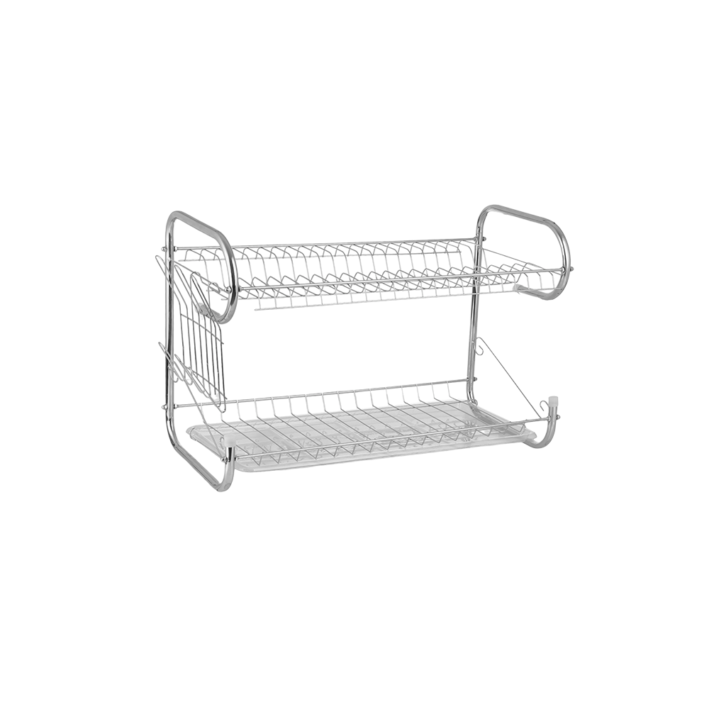 استاند صحون استيل طابقين مع ستاند أكواب جانبي - متوسط 