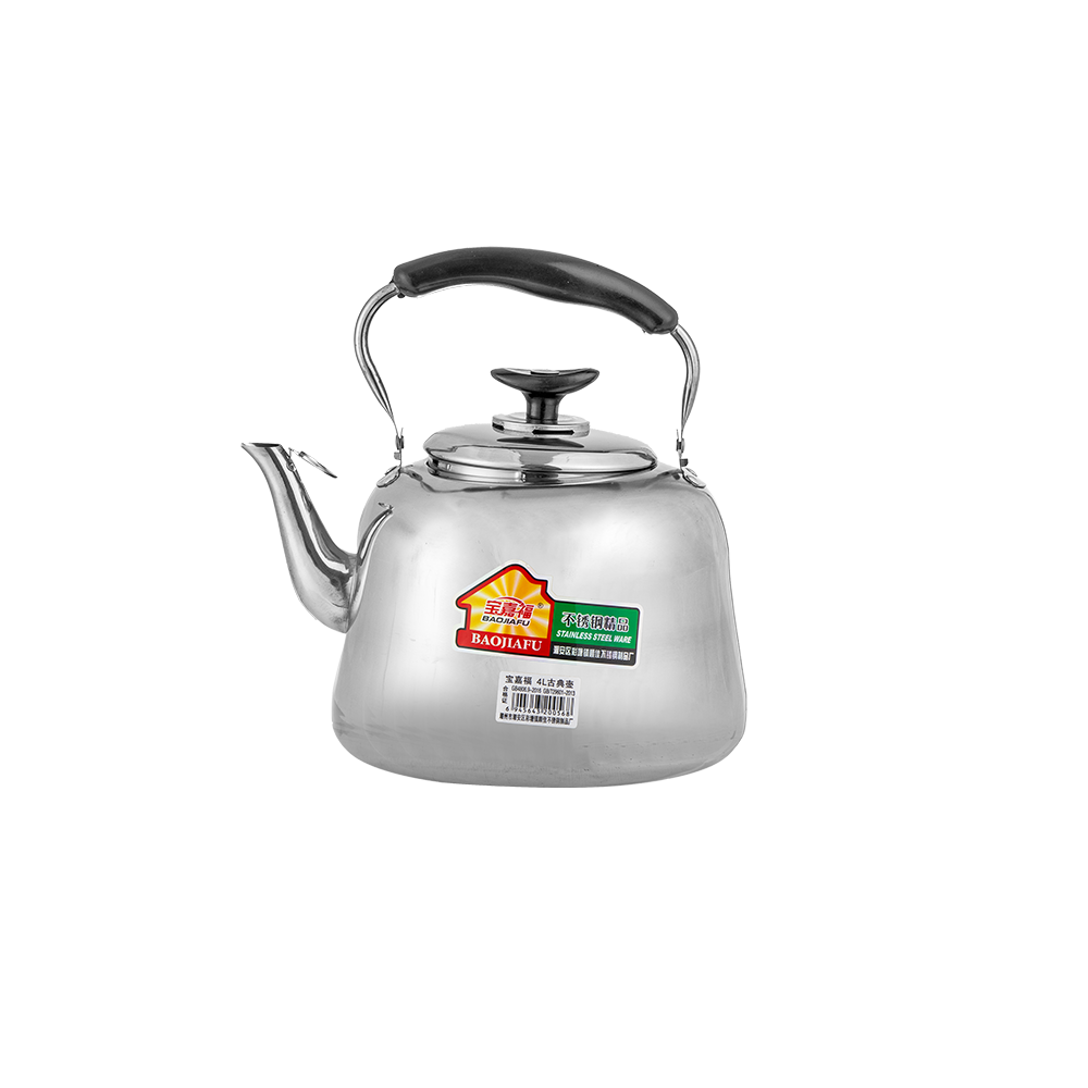 إبريق شاي استيل فضي أبو غطاء  - 1 لتر 