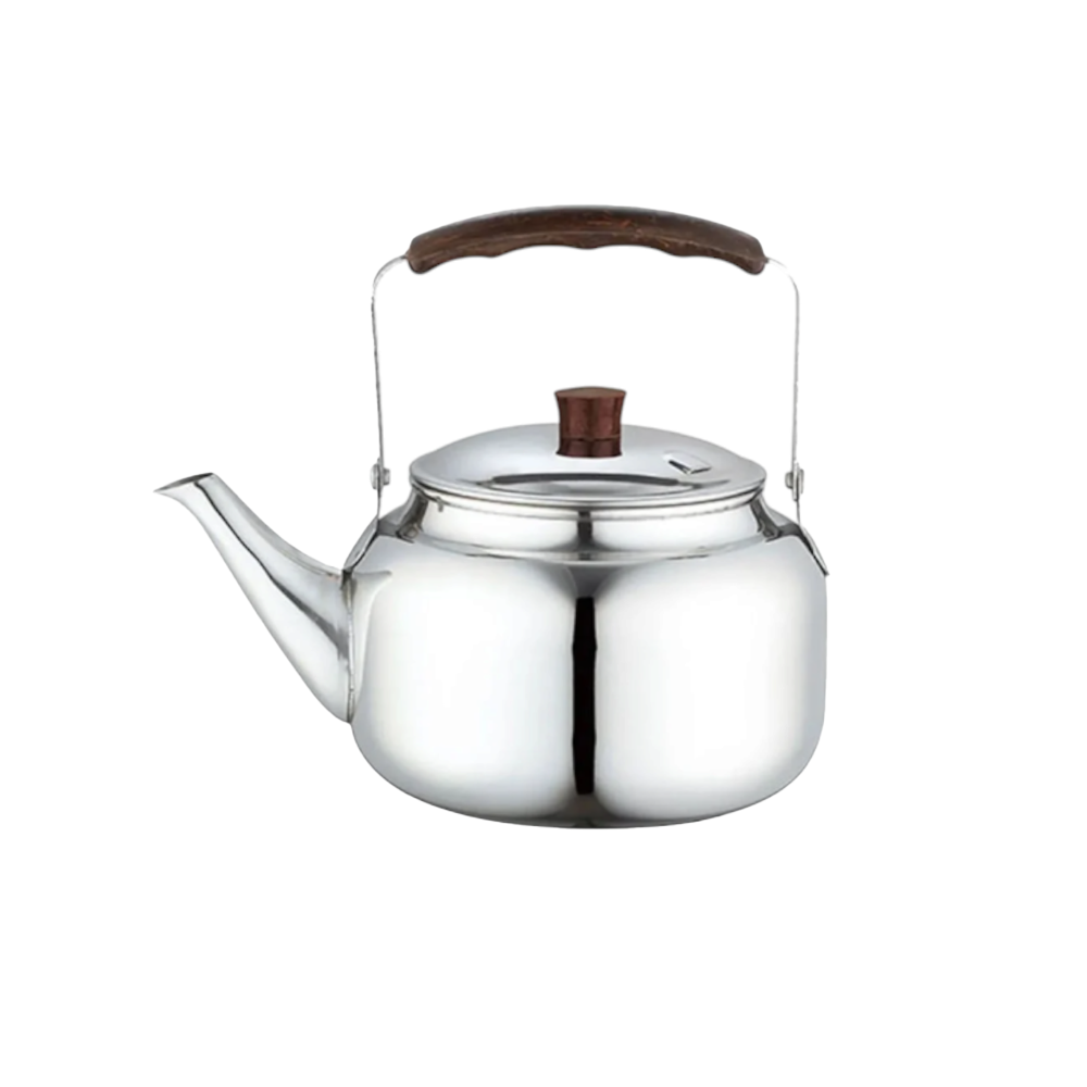 إبريق شاي إستيل فضي أبو غطاء - 3 لتر  