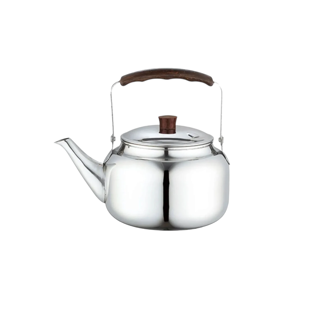 إبريق شاي إستيل فضي أبو غطاء - 2 لتر  