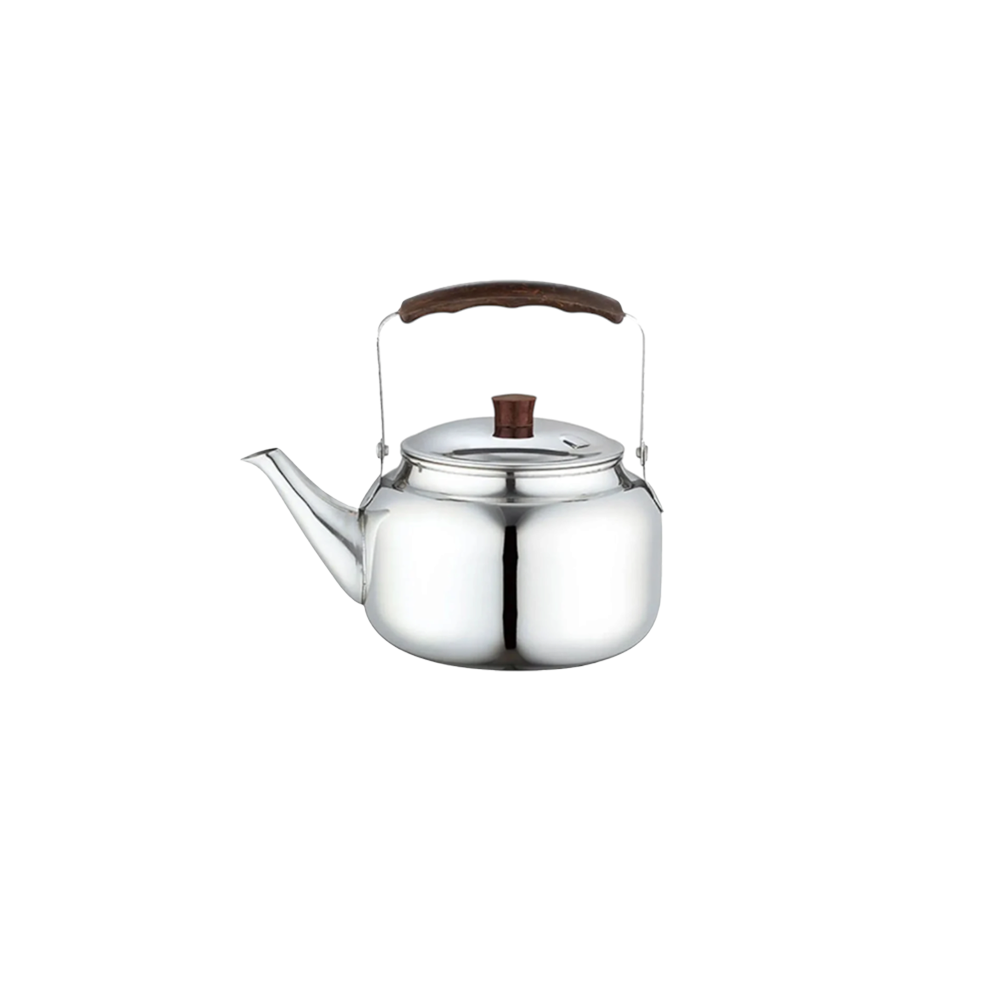 إبريق شاي إستيل فضي أبو غطاء - 1 لتر  