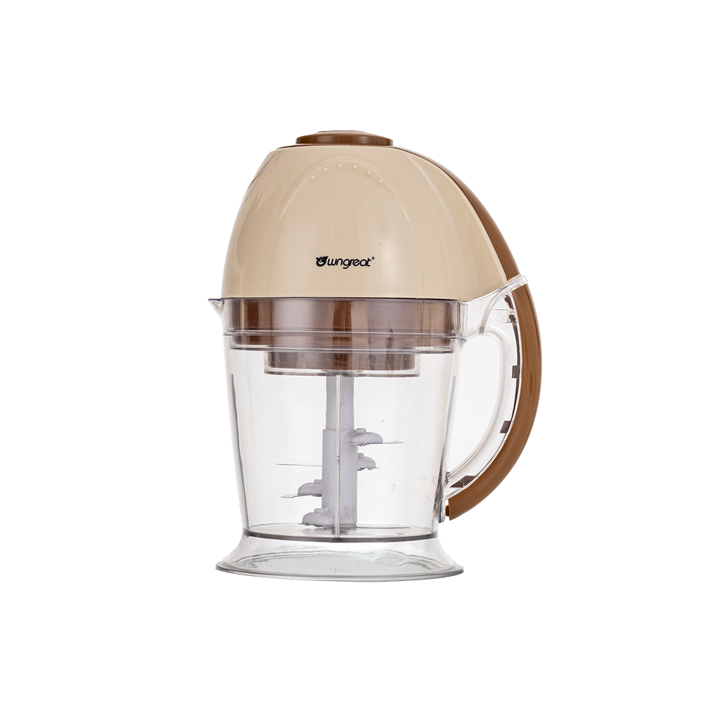 قطاعة طعام كهربائية من البلاستيك بقوة 600 وات - فضي