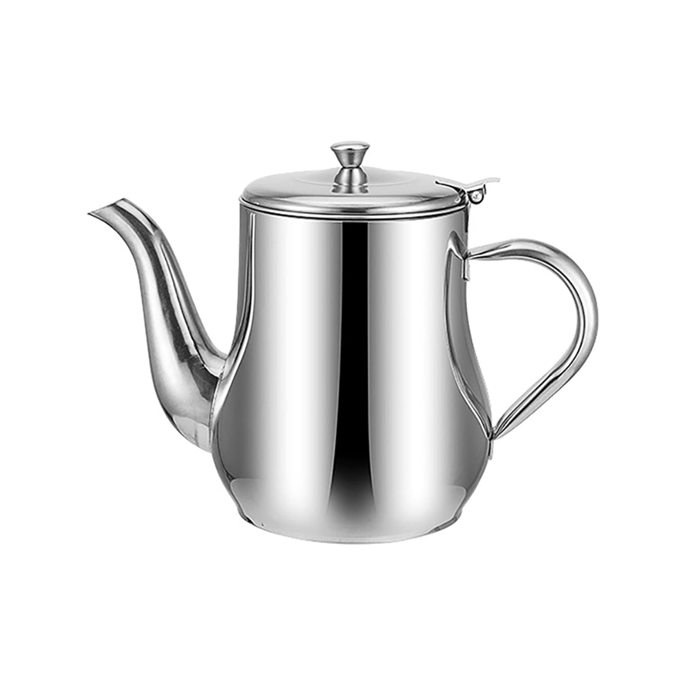 كتلي شاي من الاستانلس ستيل بسعة 32 أونصة - فضي