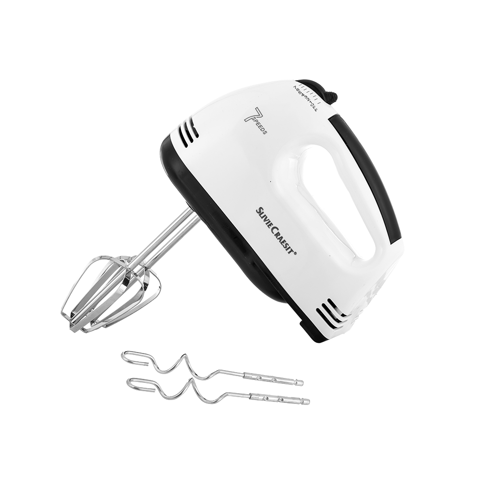 سلفى كرايسيت خلاط يدوي 7 سرعات بقوة 350 وات قياس 20 سم - أبيض