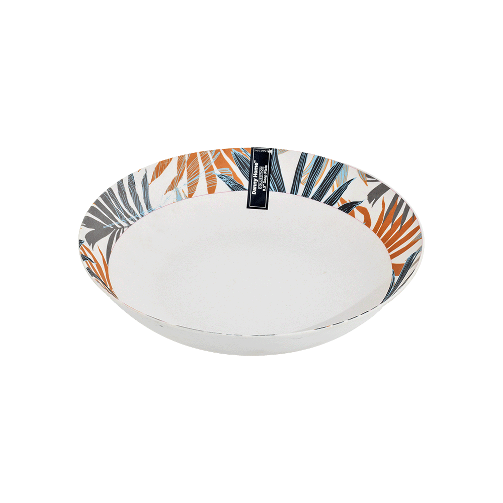 داني هوم طبق تقديم بتصميم استوائي قياس 8.5 سم - بيج