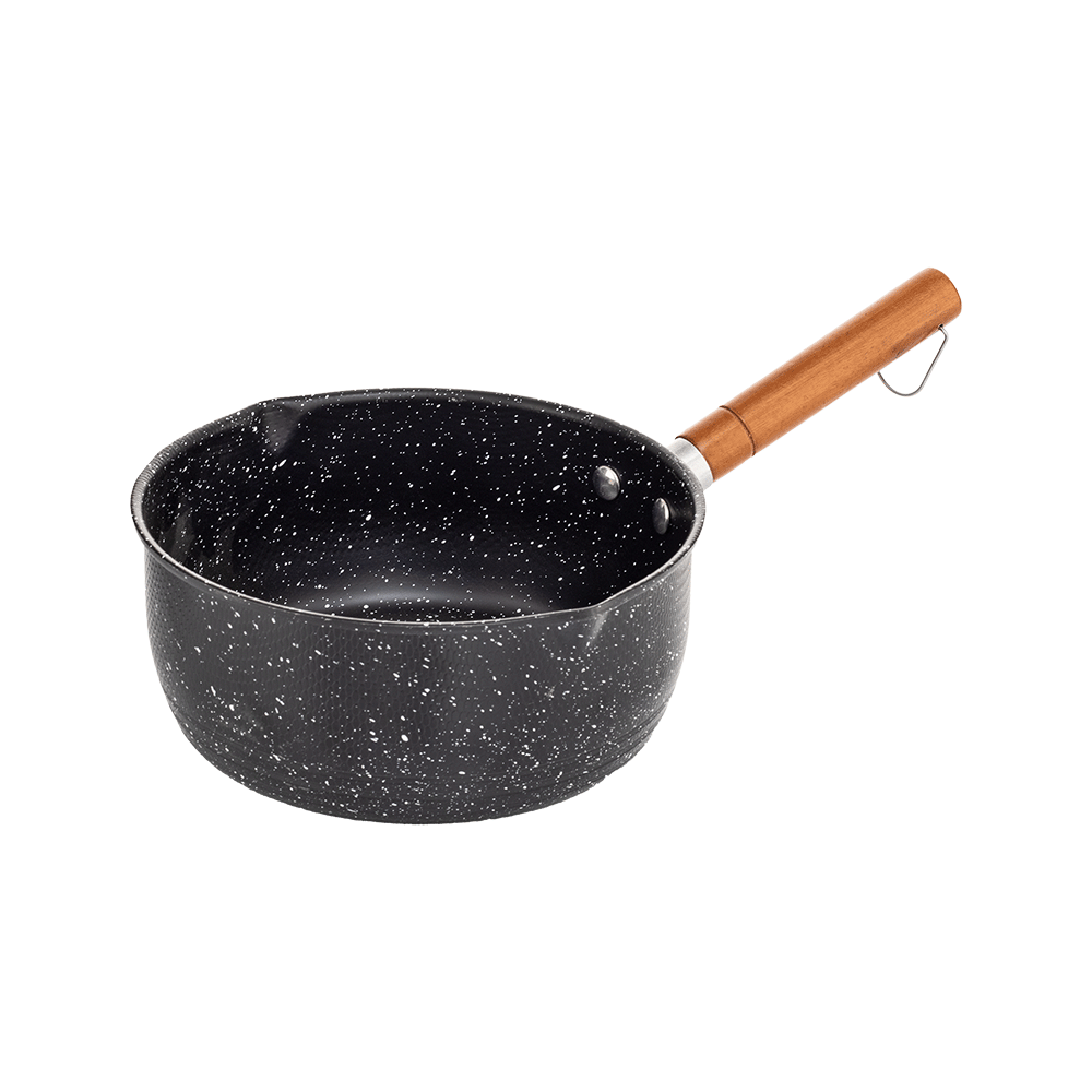 داني هوم قدر صلصة غير لاصق بمقبض خشبي - 20 سم