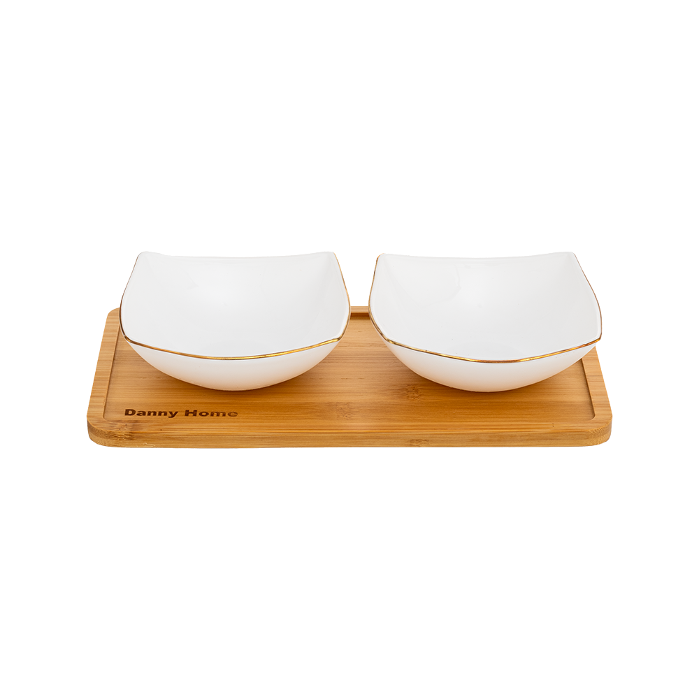 داني هوم طقم صحون تقديم مقبلات - 3 قطع