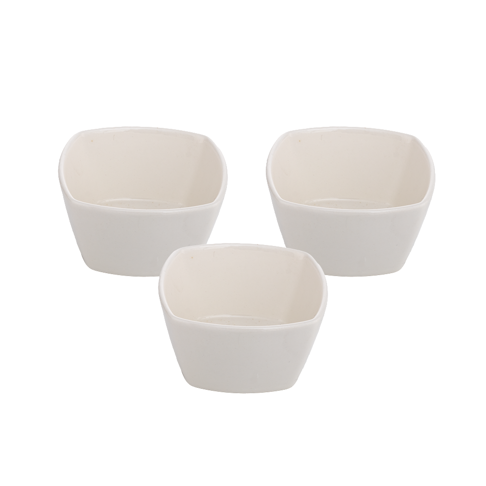 داني هوم طقم أطباق تقديم بورسلين - 3 قطع