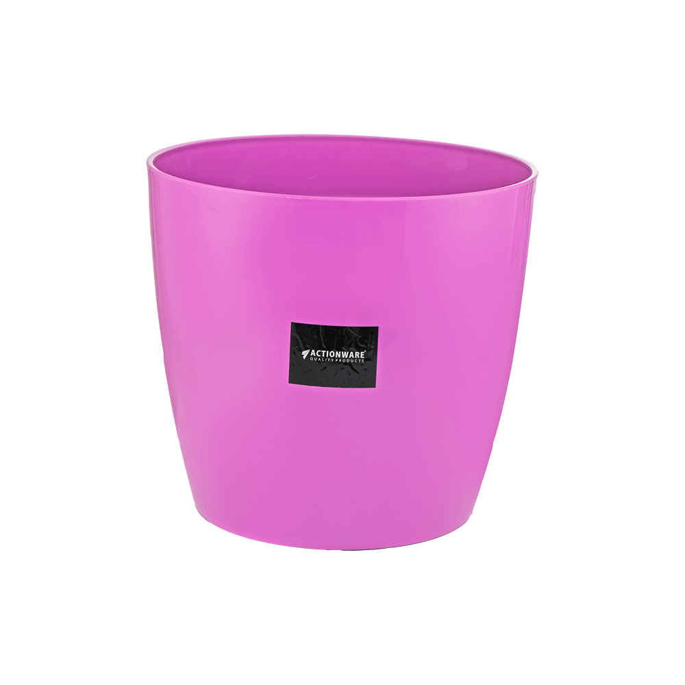 أكشن وير أصيص نباتات بلاستيك دائري سعة 25 لتر - وردي