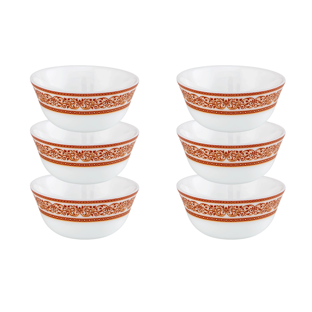 سيلو طقم مطايب سيراميك دائرية مقاس 10 سم - 6 قطع 