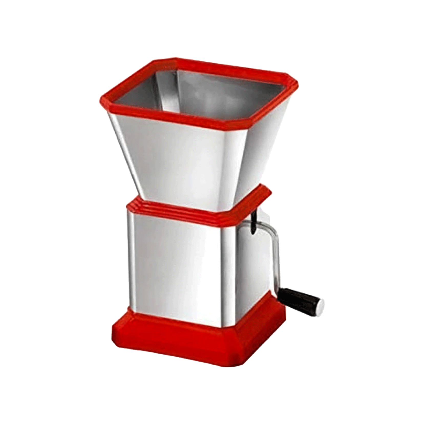 قطاعة و فرامة خضار يدوية ستانس ستيل - أحمر 