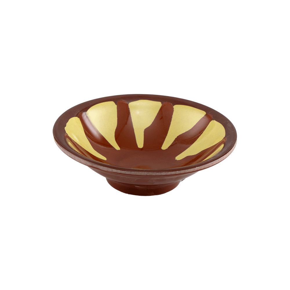 طبق تقديم مزخرف بنقشة شعاعية - متعدد الألوان