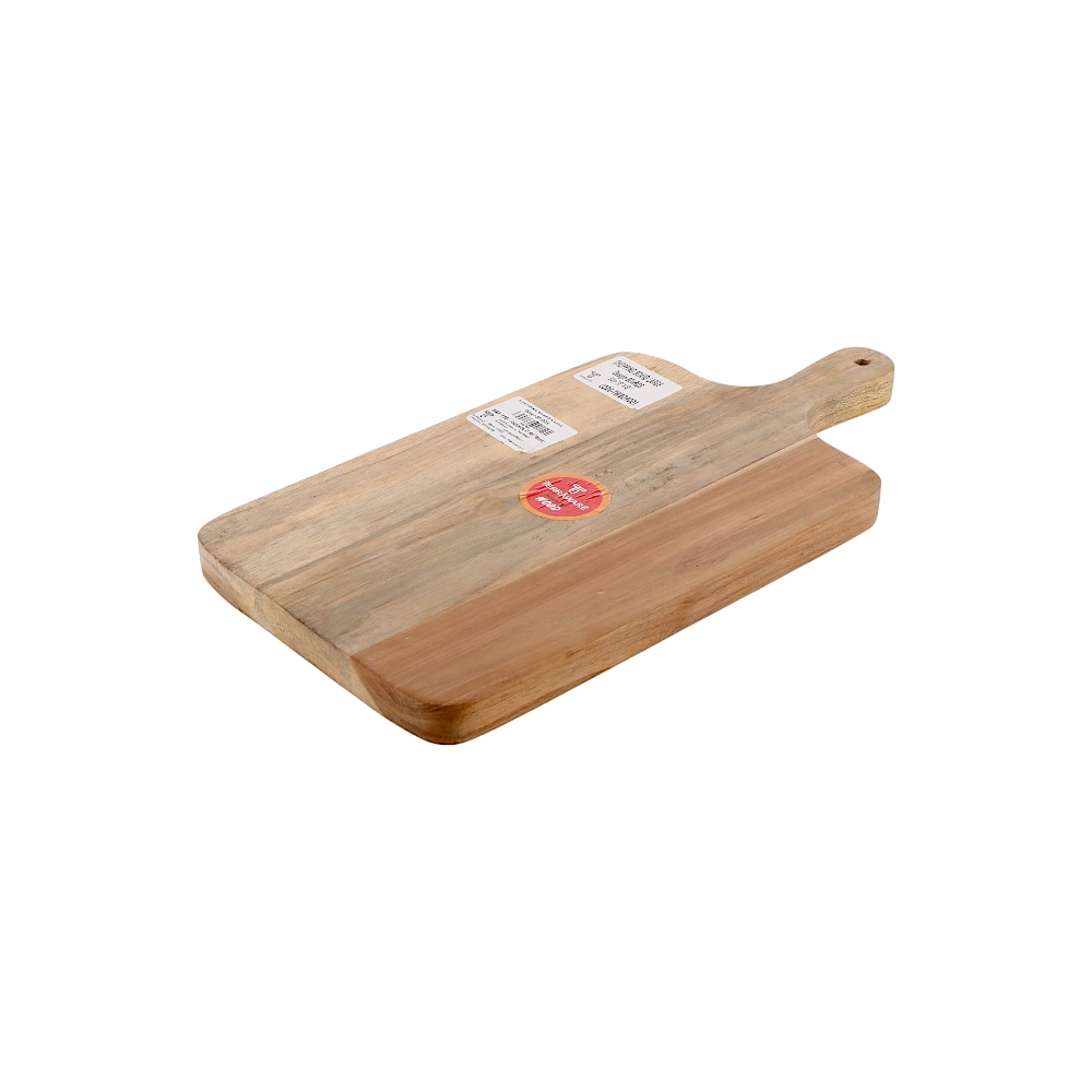 تيروير لوح تقطيع خشبي بمقبض - بني فاتح