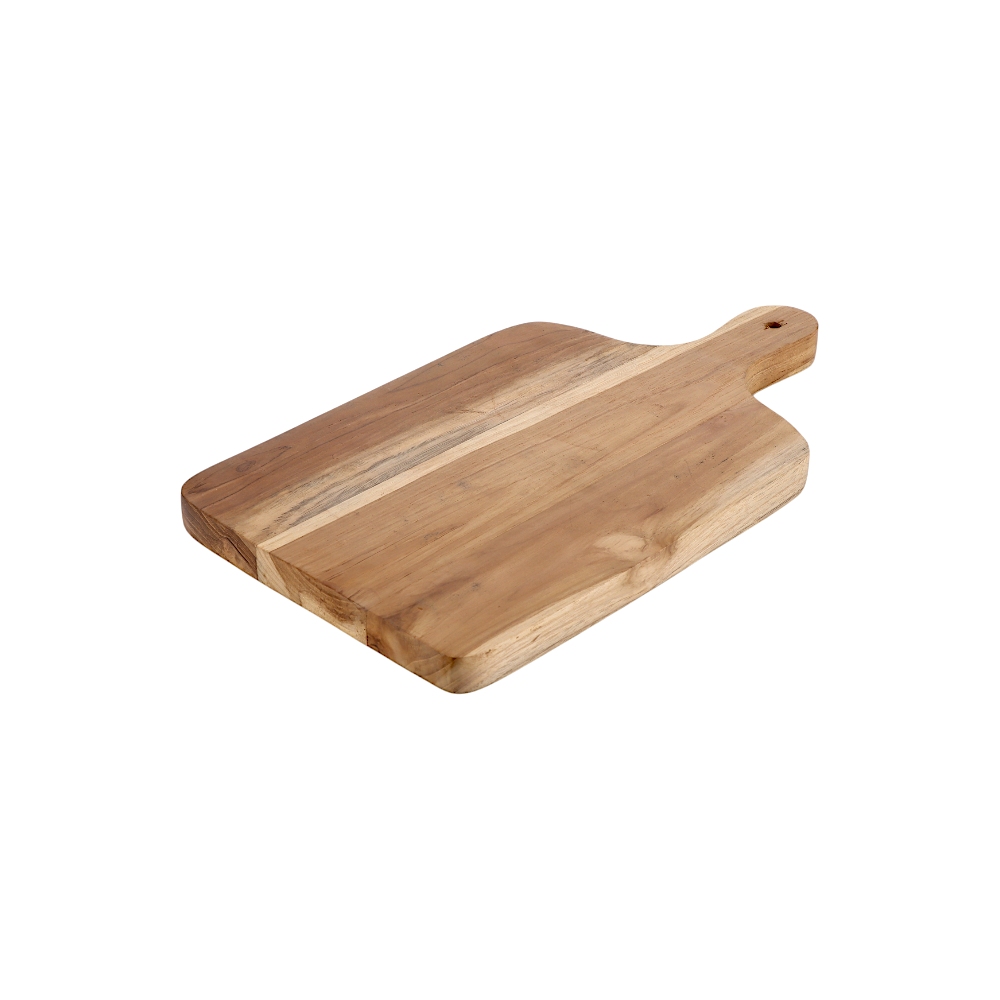 تيروير لوح تقطيع خشبي بمقبض - بني