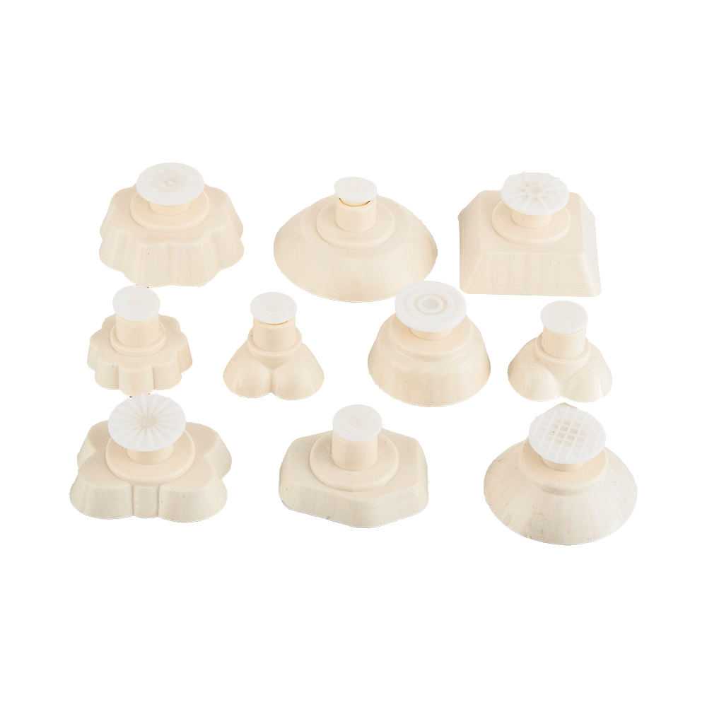 طقم قوالب تشكيل الكعك و المعمول بلاستيكية  10 قطع -  بيج 