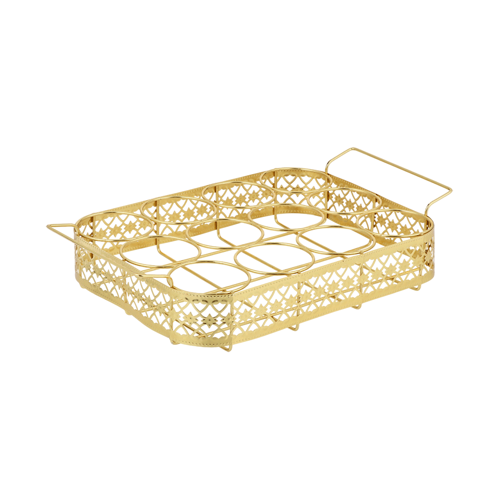  شيال كاسات استيل كبير - ذهبي  