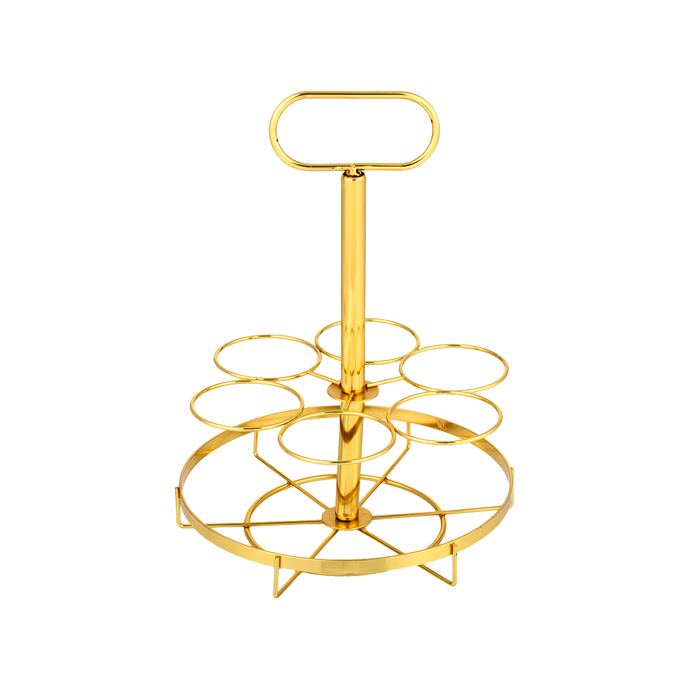 استاند حامل كاسات استانس استيل - ذهبي  