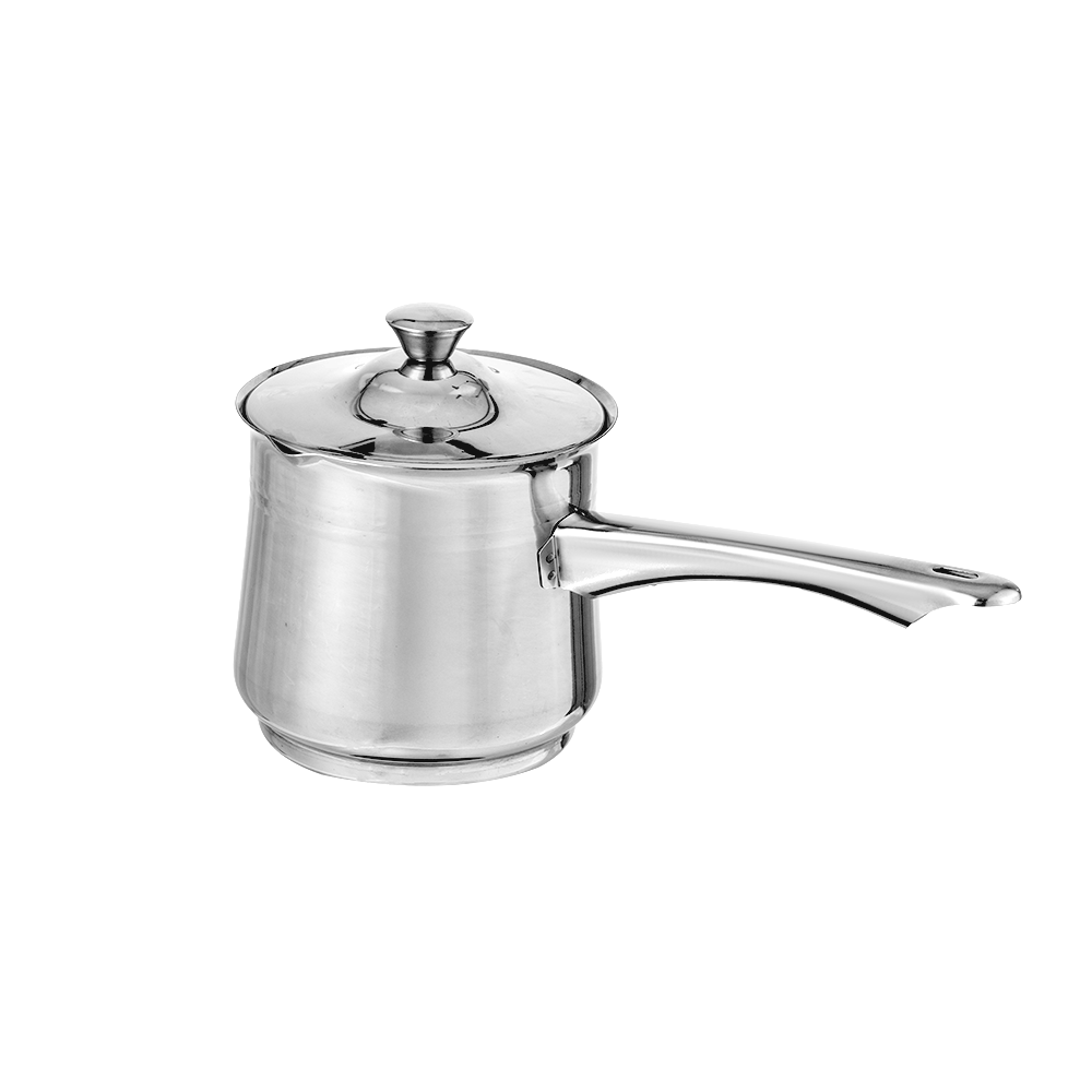 جزوة استانس استيل فضي بغطاء و مقبض جانبي - 1080 مل