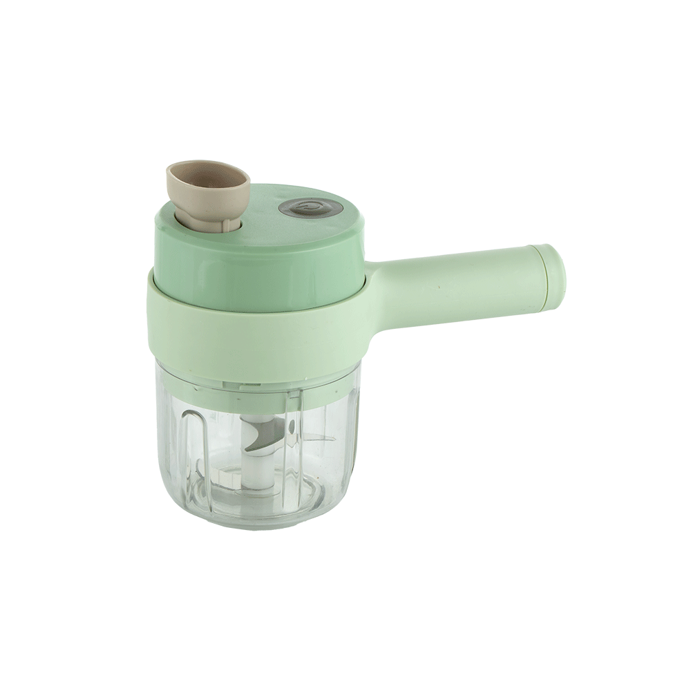 فرامة خضار كهربائية لاسلكية صغيرة شكل مطرقة - أخضر