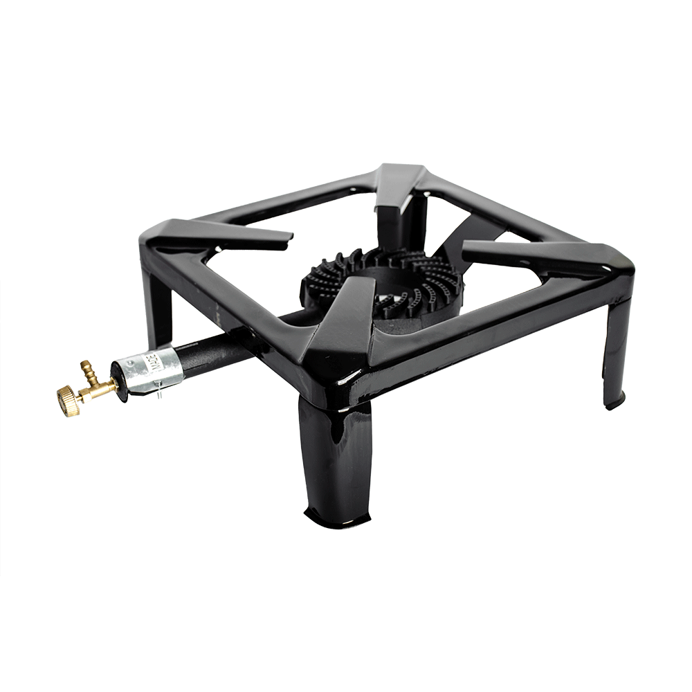 موقد غاز مربع الشكل - أسود